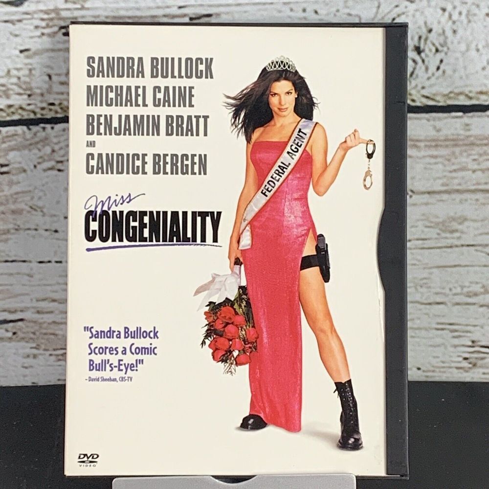Miss Congeniality [Wide ‎ DVD 2000] Sandra Bullock Michael Caine Benjamin Bratt